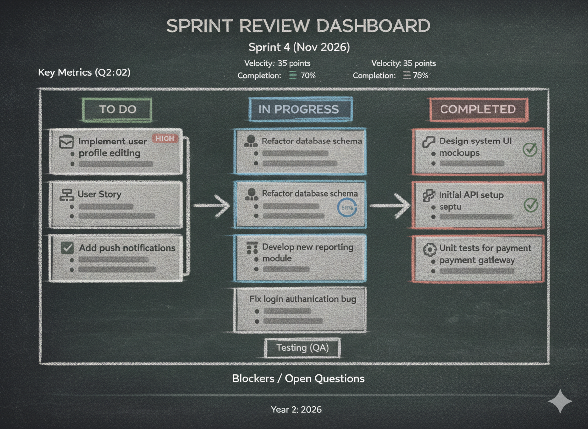 Execution phase showing sprint delivery and iteration